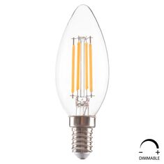 ΛΑΜΠΤΗΡΑΣ LED FILAMENT 4W E14 3000K ΔΙΑΦΑΝΟΣ DIMMABLE HM4048.01 |  Βιτρίνες - Έπιπλα εισόδου στο espiti