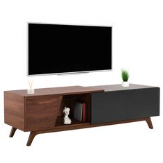 ΕΠΙΠΛΟ ΤΗΛΕΟΡΑΣΗΣ HUDSON HM9748 MDF ΚΑΠΛΑΜΑΣ ΚΑΡΥΔΙΑΣ ΚΑΡΥΔΙ&ΣΚΟΥΡΟ ΓΚΡΙ 180x40x50Υ |  Έπιπλα τηλεόρασης στο espiti