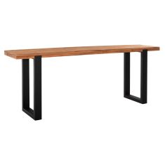 ΚΟΝΣΟΛΑ SHIRE HM9800 ΑΝΑΚΥΚΛΩΜΕΝΟ ΞΥΛΟ TEAK-ΜΑΥΡΕΣ ΜΕΤΑΛΛΙΚΕΣ ΒΑΣΕΙΣ 240x50x90Yεκ |  Μπουφέδες στο espiti