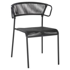 ΚΑΡΕΚΛΑ SUKI HM6053.02 ΜΕΤΑΛΛO KAI ΣΥΝΘΕΤΙΚΟ RATTAN ΣΕ ΜΑΥΡΟ 54x62x80Υεκ |  Πολυθρόνες κήπου στο espiti