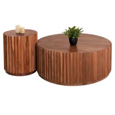 ΣΕΤ 2ΤΜΧ ΤΡΑΠΕΖΙΑ ΣΑΛΟΝΙΟΥ ΣΤΡΟΓΓΥΛΑ SEDGE HM11944 ΜΑΣΙΦ ΑΚΑΚΙΑ Φ90 & Φ40εκ. |  Τραπέζια στο espiti