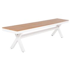 ΠΑΓΚΑΚΙ ΑΛΟΥΜΙΝΙΟΥ TAWNEE HM6040.02 ΛΕΥΚΟ-POLYWOOD ΚΑΘΙΣΜΑ ΦΥΣΙΚΟ 220x36x44,5Υεκ. |  Παγκάκια κήπου στο espiti