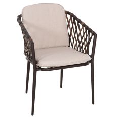 ΠΟΛΥΘΡΟΝΑ ΑΛΟΥΜΙΝΙΟΥ BOLLY HM6080 ΚΑΦΕ-ΣΥΝΘ.RATTAN ΚΑΦΕ-ΜΠΕΖ ΜΑΞΙΛΑΡΙΑ 58,5x67x86Υεκ |  Πολυθρόνες κήπου στο espiti