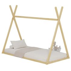 ΚΡΕΒΑΤΙ ΠΑΙΔΙΚΟ MUNK HM681.01 τ.MONTESSORI ΜΑΣΙΦ ΞΥΛΟ ΠΕΥΚΟΥ ΦΥΣΙΚΟ- 190x90εκ |  Παιδικά έπιπλα στο espiti