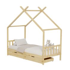 ΚΡΕΒΑΤΙ ΠΑΙΔΙΚΟ KLARICE HM680.01 τ.MONTESSORI-2 ΣΥΡΤΑΡΙΑ-ΞΥΛΟ ΠΕΥΚΟ ΦΥΣΙΚΟ-190x90εκ |  Παιδικά έπιπλα στο espiti