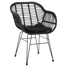 ΠΟΛΥΘΡΟΝΑ ΜΕ ΜΑΞΙΛΑΡΙ ΜΕΤΑΛΛΙΚΗ ALLEGRA HM5450.32 ΜΕ WICKER ΜΑΥΡΟ 58x59x82Υεκ. |  Πολυθρόνες κήπου στο espiti