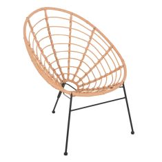 ΠΟΛΥΘΡΟΝΑ ΤΥΠΟΥ ΦΩΛΙΑ ΜΕΤΑΛΛΙΚΗ ALLEGRA HM5458.11 ΜΕ WICKER ΜΠΕΖ 73x78x88Υεκ. |  Πολυθρόνες κήπου στο espiti