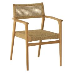 ΠΟΛΥΘΡΟΝΑ NEBO HM9937 ΞΥΛΟ TEAK & ΣΥΝΘ.RATTAN ΣΕ ΦΥΣΙΚΟ ΧΡΩΜΑ 57x63x80,5Υ |  Πολυθρόνες σαλονιού στο espiti