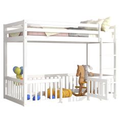 ΠΑΙΔΙΚΗ ΚΟΥΚΕΤΑ τ.MONTESSORI ΜΕ ΠΑΡΚΑΚΙ PLAYKID HM703.03 ΞΥΛΟ ΠΕΥΚΟΥ ΛΕΥΚΟ ΓΙΑ 190x90εκ |  Παιδικά έπιπλα στο espiti