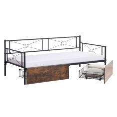 ΚΡΕΒΑΤΙ-ΚΑΝΑΠΕΣ BERNIE HM21120.01 ΜΑΥΡΟΣ ΜΕΤΑΛ. ΣΚΕΛΕΤΟΣ & ΣΥΡΤΑΡΙΑ- ΓΙΑ 190x90εκ. |  Κρεβάτια στο espiti