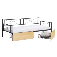 ΚΡΕΒΑΤΙ-ΚΑΝΑΠΕΣ BERNIE HM21120.02 ΜΑΥΡΟΣ ΜΕΤΑΛ.ΣΚΕΛΕΤΟΣ & SONAMA ΣΥΡΤΑΡΙΑ-190x90εκ. |  Κρεβάτια στο espiti
