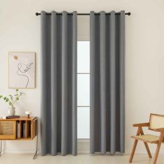 Beauty Home Ύφασμα κουρτίνας με το μέτρο Full Blackout σκίασης Total Art 8446 Φ280 Ανθρακίτης       |  Ετοιμες κουρτίνες με σχέδιο στο espiti