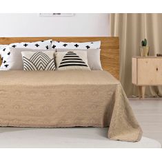 Beauty Home Κουβέρτα ζακάρ Art 1349 με δαντέλα υπέρδιπλη σε 5 χρώματα  230x250  Antique     |  Κουβέρτες Βαμβακερές Υπέρδιπλες στο espiti