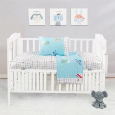 Beauty Home Σετ σεντόνια βρεφικά Art 5179 120x160 Γαλάζιο       |  Βρεφικά Σεντόνια στο espiti
