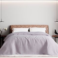 Beauty Home Πικέ μονή waffle Art 1990 Lilac 170x240 Λιλά       |  Κουβέρτες Βαμβακερές Μονές στο espiti