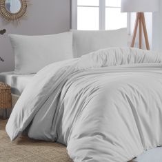 Beauty Home Παπλωματοθήκη μονή μονόχρωμη Art 1999 170x250 Γκρι       |  Παπλωματοθήκες Μονές στο espiti