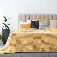 Beauty Home Κουβέρτα μονόχρωμη μονή Art 11000 σε 6 αποχρώσεις 160x220  Κίτρινο     |  Κουβέρτες Βελουτέ Μονές στο espiti