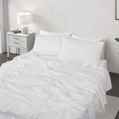 Beauty Home Σετ σεντόνια υπέρδιπλα Hilton Art 11151 240x280 Λευκό       |  Σεντόνια Υπέρδιπλα / King Size στο espiti