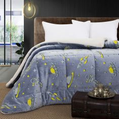 Beauty Home Κουβερτοπάπλωμα μονό φωσφοριζέ Glow Art 6268 160x220 Σιέλ       |  Παπλώματα Παιδικά στο espiti