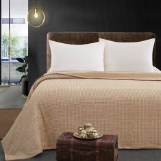 Beauty Home Κουβέρτα μονόχρωμη μονή Fleece Art 11550 160x220 Μπεζ       |  Κουβέρτες Βελουτέ Μονές στο espiti