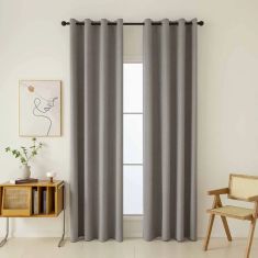 Beauty Home Κουρτίνα Full Blackout σκίασης με 8 κρίκους Total Art 8446 140x270 Αμέθυστος       |  Ετοιμες κουρτίνες με σχέδιο στο espiti