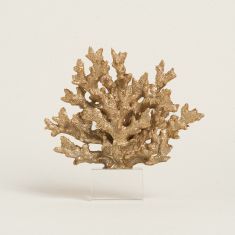 Beauty Home ΚΟΡΑΛΙ ΧΡΥΣΟ ΜΕ ΒΑΣΗ PLEXI GLASS 24 x 24 cm       |  Διακοσμητκά στο espiti