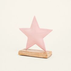 Beauty Home ΜΕΤΑΛΛΙΚΟ ΑΣΤΕΡΙ ΜΕ ΒΑΣΗ 15 x 16 CM ΡΟΖ       |  Χριστουγεννιάτικα Διακοσμητικά στο espiti