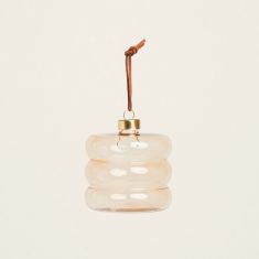 Beauty Home ΓΥΑΛΙΝΟ ΣΤΟΛΙΔΙ 8 CM A MOKA       |  Χριστουγεννιάτικα Στολίδια στο espiti