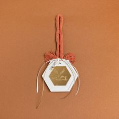 Beauty Home ΚΡΕΜΑΣΤΟ ΠΟΛΥΓΩΝΟ ΚΕΡΑΜΙΚΟ ΜΕ PLEXI MERRY CHRISTMAS ΤΕΡΑΚΟΤΑ       |  Χριστουγεννιάτικα Στολίδια στο espiti