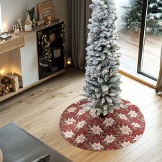 Beauty Home ΠΟΔΙΑ ΔΕΝΤΡΟΥ 90 CM ΣΤΟΦΑ ΑΛΕΞΑΝΔΡΙΝΟ       |  Χριστουγεννιάτικα Διακοσμητικά στο espiti