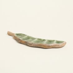 Beauty Home ΠΙΑΤΕΛΑ ΞΥΛΙΝΗ ΜΕ ΣΜΑΛΤΟ ΦΑΣΟΛΙ 10 x 40 cm       |  Διακοσμητκά στο espiti