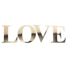 Beauty Home ΑΥΤΟΚΟΛΛΗΤΑ ΧΡΥΣΟ LOVE 15 CM       |  Διακοσμητκά στο espiti