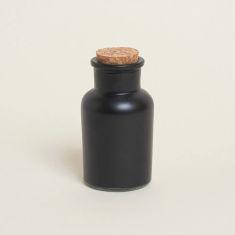 Beauty Home ΜΠΟΥΚΑΛΑΚΙ ΜΑΥΡΟ ΜΑΤ ΜΕ ΦΕΛΛΟ 11 x 5,7 cm 125 ml       |  Διακοσμητκά στο espiti