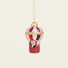 Beauty Home ΣΤΟΛΙΔΙΑ ΓΥΑΛΙΝΑ 7 CM      ΑΕΡΟΣΤΑΤΟ ΑΓΙΟΣ ΒΑΣΙΛΗΣ |  Χριστουγεννιάτικα Στολίδια στο espiti