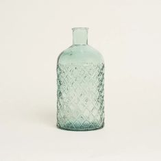 Beauty Home ΒΑΖΟ ΜΕ ΡΟΜΒΟΥΣ 13,5 x 28 cm  Πράσινο     |  Βάζα στο espiti