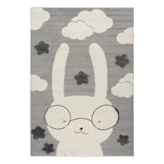 Beauty Home Χαλί Loop Art 9557 133x190 Grey White Γκρι Λευκό       |  Χαλιά Παιδικά στο espiti