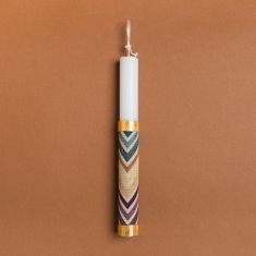 Beauty Home ΛΑΜΠΑΔΑ 25cm ΣΕΒΡΟΝ  ΠΟΛΥΧΡΩΜΟ ΣΕ ΣΥΣΚΕΥΑΣΙΑ ΔΩΡΟΥ       |  Διακοσμητκά στο espiti