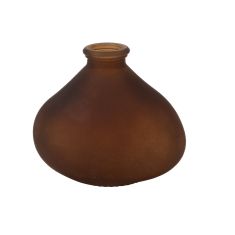Beauty Home Γυάλινο Βάζο Tom Σοκολατί 11 x 9,5 x 6,5 CM – 260ml       |  Βάζα στο espiti