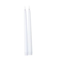 Beauty Home 2 Κεριά LED Λευκά  27,5 x 2 CM – 2 Μπαταρίες AA δεν περιλαμβάνονται       |  Κεριά στο espiti