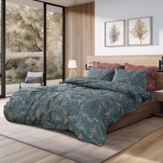 Beauty Home Σετ κουβερλί υπέρδιπλο Art 12217 Gemini 100% Βαμβακοσατέν 300tc 220x240 Κυπαρισσί       |  Κουβερλί Υπέρδιπλα στο espiti