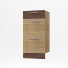 Alina Συρταριέρα 3 Συρτάρια Κάτω 40x44,5x85εκ Σονόμα-Μόκκα AlphaB2B |  Ντουλάπια στο espiti