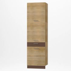 Alina Μεγάλο ντουλάπι 60x55,6x213,3εκ Σονόμα-Μόκκα AlphaB2B |  Ντουλάπια στο espiti