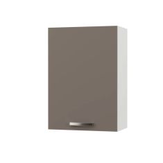 CHARLOTΤE Πάνω Ντουλάπι 50x30.5x71.8εκ με μεταλλικά χερούλια Μόκα AlphaB2B |  Ντουλάπια στο espiti