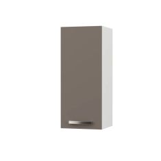 CHARLOTΤE Πάνω Ντουλάπι 30x30.5x71.8εκ με μεταλλικά χερούλια Μόκα AlphaB2B |  Ντουλάπια στο espiti