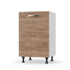 CHARLOTΤE Κάτω Ντουλάπι 50x46.5x82cm με μεταλλικά χερούλια Χρυσό Δρυς AlphaB2B |  Ντουλάπια στο espiti