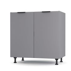 Craft Ντουλάπι Νεροχύτη Γραφίτη 80x48x82cm AlphaB2B |  Ντουλάπια στο espiti