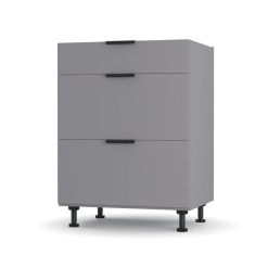 Craft Κάτω Ντουλάπι Συρταριέρα Γραφίτης 60x48x82cm AlphaB2B |  Ντουλάπια στο espiti