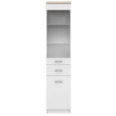 Βιτρίνα Μονόφυλλη Top Mix 40x33x183cm Λευκή-Σονόμα AlphaB2B |  Συνθέσεις σαλονιού στο espiti