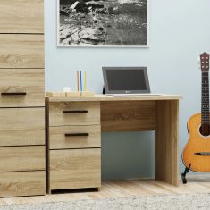 Γραφείο Solo 110 Sonoma με Wenge και MDF Καμπυλωτό τελείωμα στις πόρτες  110x60x76εκ AlphaB2B |  Γραφεία στο espiti