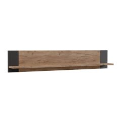 Ράφι τοίχου OLD WOOD Χρυσός Δρύς με Μαύρο 115.6x17.6x20εκ AlphaB2B |  Ραφιέρες τοίχου στο espiti